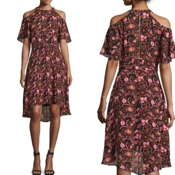 A.L.C Emile 100% silk floral dress 4 - Picture 2 of 16